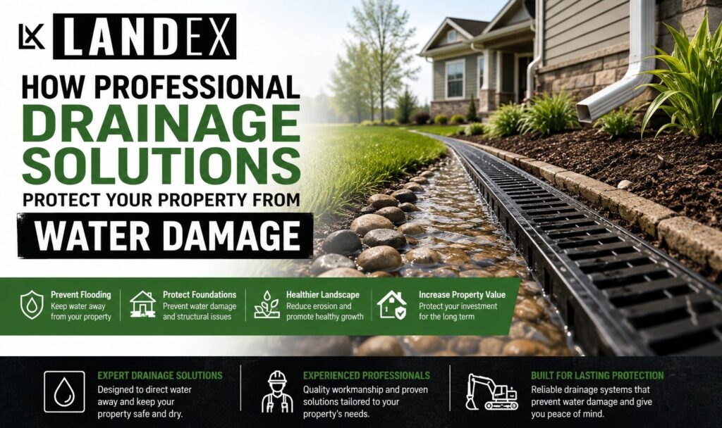 Landex — excavation, grading, land clearing and drainage in Elkhorn and Lake Geneva, Wisconsin